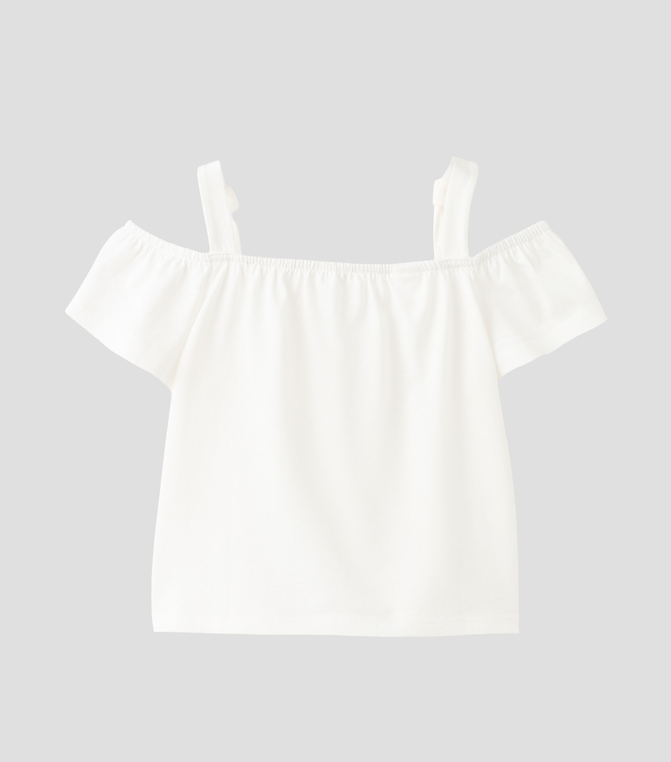 Blusa lisa manga corta Niña